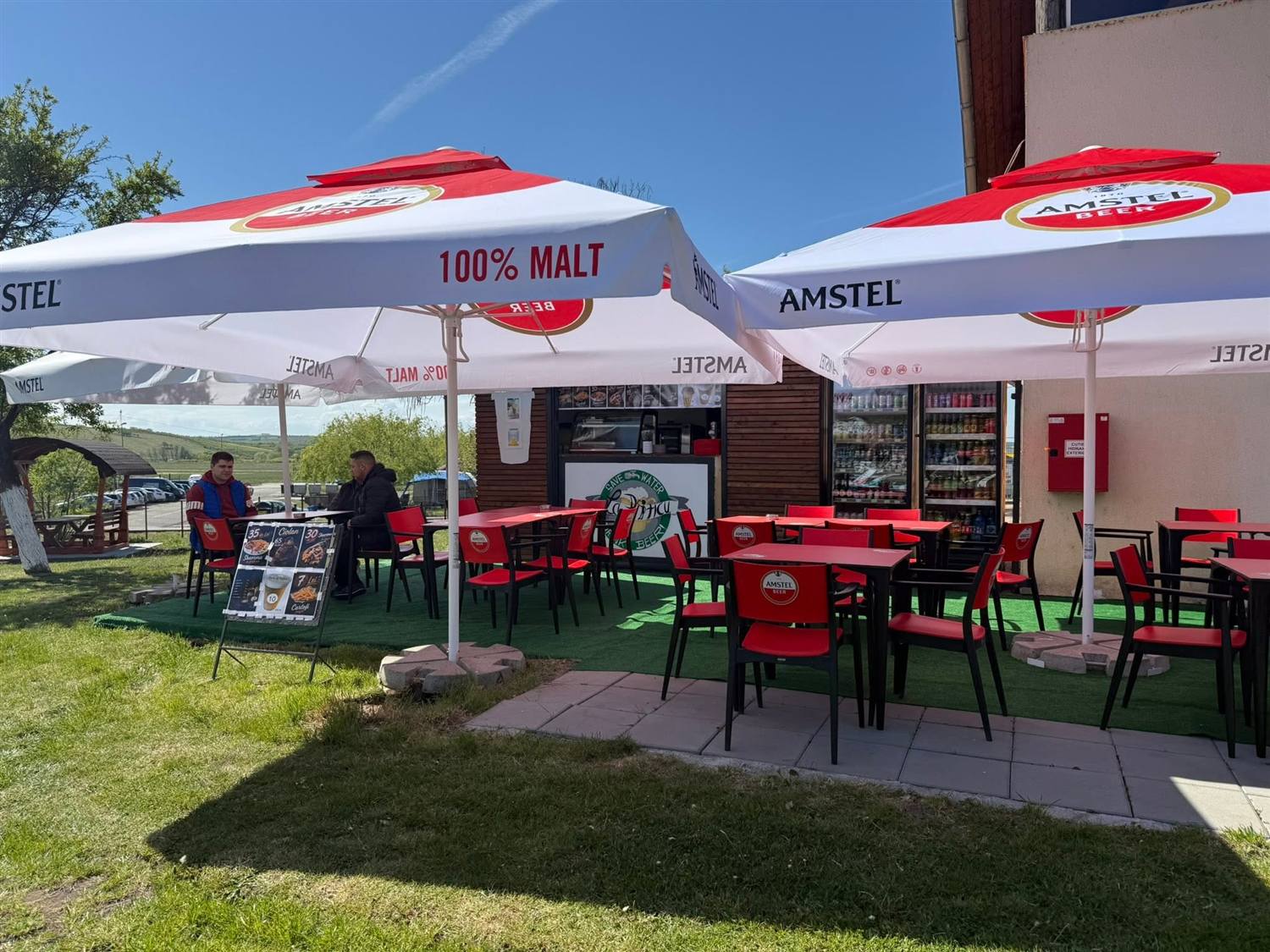 Terasz és büfé a strandon